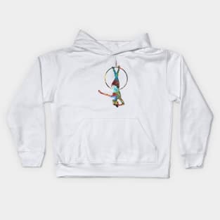 Aerial hoop-lyra Kids Hoodie